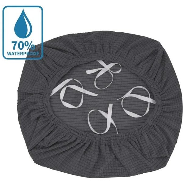 Funda De Silla EláStica Repelente Al Agua Fundas Universales Para Silla Funda De CojíN Sin Respaldo Funda Para Asiento Textil Para El Hogar 1Pc-image