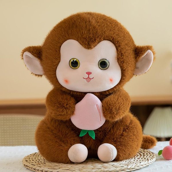 MuñEco De Mono PequeñO Lindo Nuevo Juguete De Peluche Creativo MuñEco De Mono MuñEco Infantil Regalo De CumpleañOs 22Cm Brown-image
