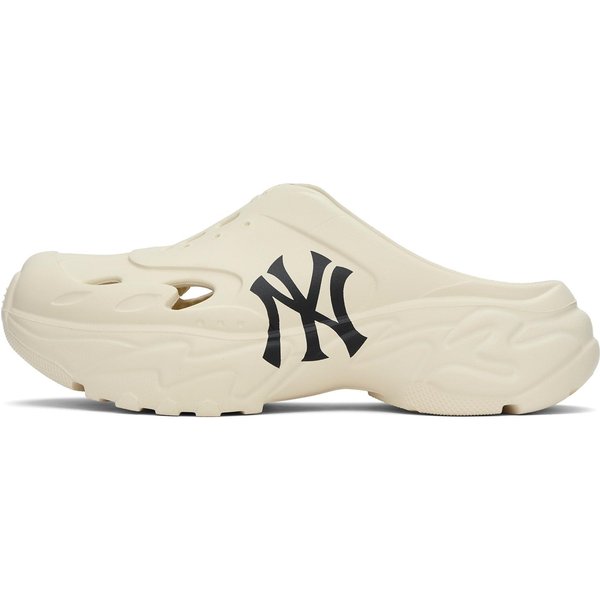 Zapatillas De Mula De RecuperacióN Chunky Con Bola Grande MLB New York Yankees Unisex Blancas 3ASQR0153-50IVS 39-image
