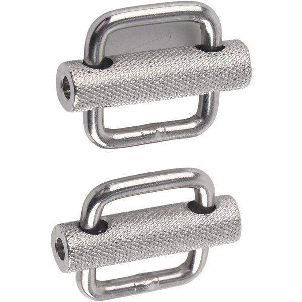 2 Piezas Hebilla Deslizante Acero Inoxidable 316 Rectangular Ajustable Rodillo Moleteado Hebillas De CinturóN 25Mm 25Mm For 200Pcs A4 Paper-image