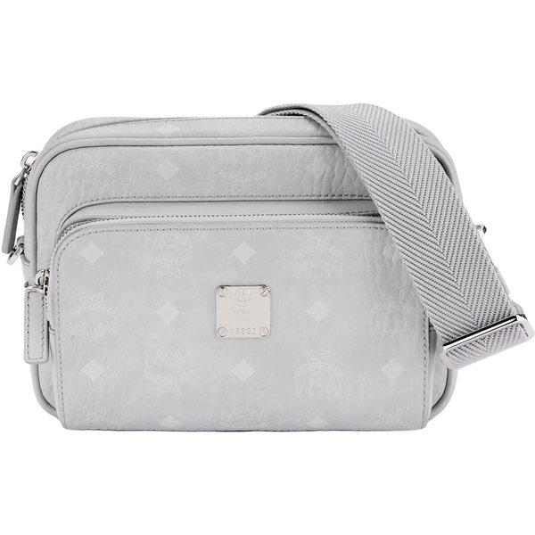 MCM Aren Monogram Visetos SkóRa Nappa WykońCzenie Torba Na Ramię Crossbody MałA Damskie Torby Szary MMRAAKC02FP001 Basic Set (Bag+Dust Bag) Gray-image
