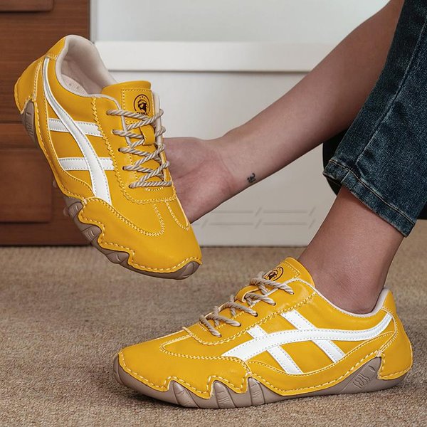Markowe Buty Sportowe MęSkie Damskie Buty Do Biegania ŻółTe Codzienne Trampki MęSkie Wygodne Buty Do Chodzenia PłAskie Trampki 36 Orange-image
