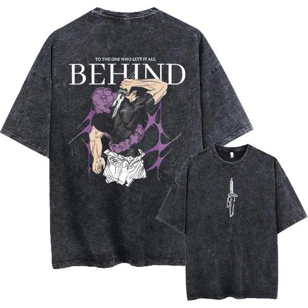 Camiseta Estampada Fushiguro Toji, Ropa De Anime Jujutsu Kaisen, Camisetas De Manga De Verano Para Hombres Y Mujeres, Camiseta De AlgodóN Lavada, Camiseta Harajuku XL Gray-image