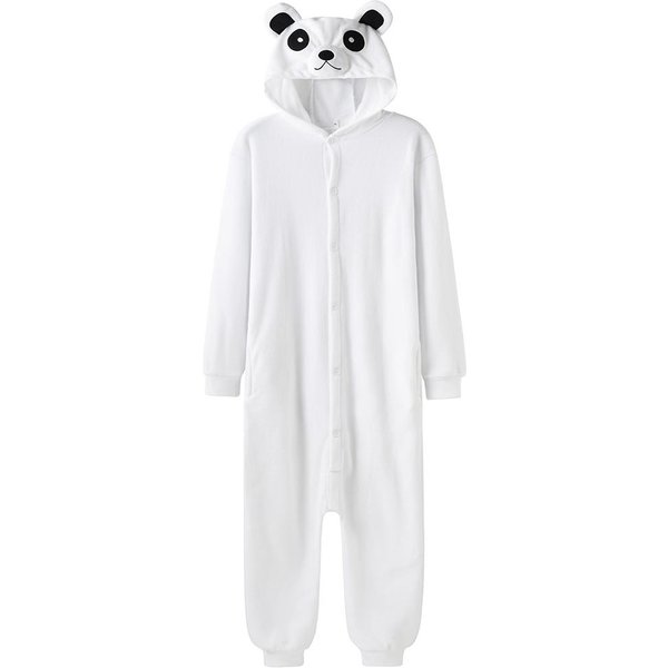 NiedźWiedź Polarny Onesies Dla DorosłYch Polarowa PiżAma Unisex Na Halloween BożE Narodzenie Przebranie Na Karnawał L BiałY-image