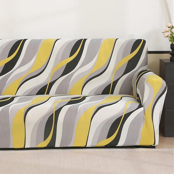 Funda EláStica Para Sofá Anti Suciedad Spandex Cubierta Para Sofá Protector De Muebles Fundas Para Sofá Para Sala De Estar Dormitorio Oficina DecoracióN Del Hogar Small(90-140Cm)1Pc-image