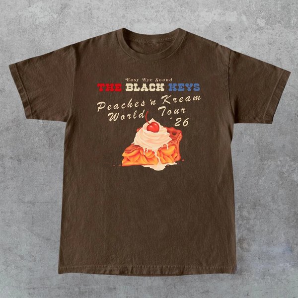 Camiseta The Black Keys Peaches 'N Kream World Tour Todas Las Tallas S-5XL AR3617 XL Gray-image