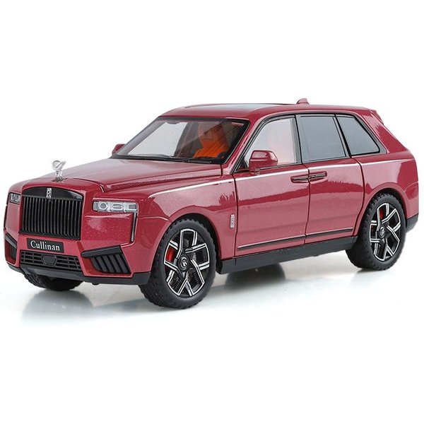 1:24 Rolls Royce Cullinan Suv Metalowy Odlew Diecast Model Samochodu Pull Back DźWięK I ŚWiatłO Samochodzik Zabawka Dla Dzieci Mini Gt Miniaturowy Prezent Gray-image