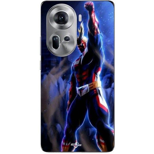Coque De TéLéPhone - Maniacase - Oppo Reno 11 5G - Silicone - Souple - Anime Negro-image