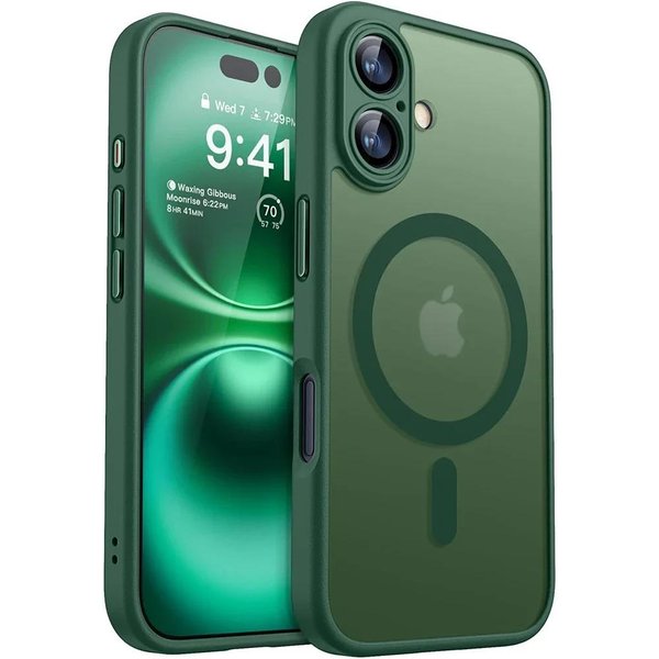 Magnetyczne Matowe PółPrzezroczyste Pancerne Odporne Na WstrząSy Etui Dla Iphone 17 16 15 14 13 12 11 Pro Max Plus Dla Magsafe Pokrowiec Do ŁAdowania Bezprzewodowego For Iphone 14 Pro-image
