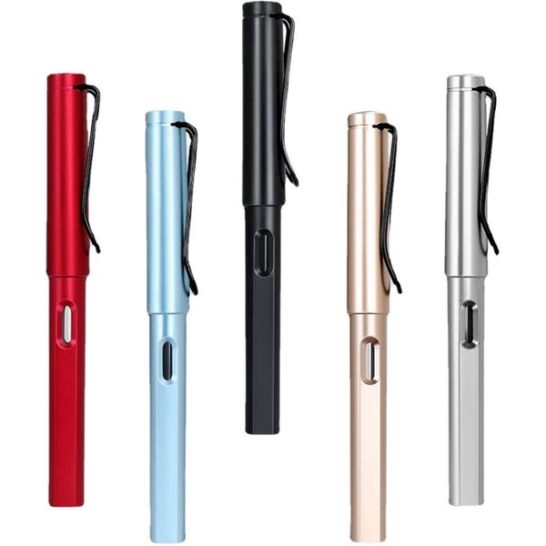 Pincel Pluma EstilográFica Bolsa De Tinta Pincel Para Escribir Color Estilo Pluma Pelo De Comadreja CaligrafíA Escritura Regular PequeñA Pincel Pluma Azul-image