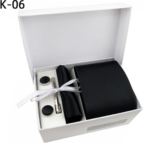 Conjunto De Corbata Para Hombre Cozy Up PañUelo De Bolsillo Pin Para PañUelo Gemelos Corbata Para Hombre 06 White-image