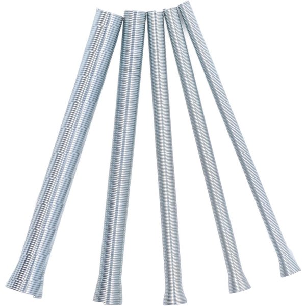 Juego De Doblatubos De Resorte Para Tubos De Cobre, Aluminio Y Acero De Pared Delgada 5/8 Pulg 1/2 Pulg 3/8 Pulg 5/16 Pulg 1/4 Pulg-image