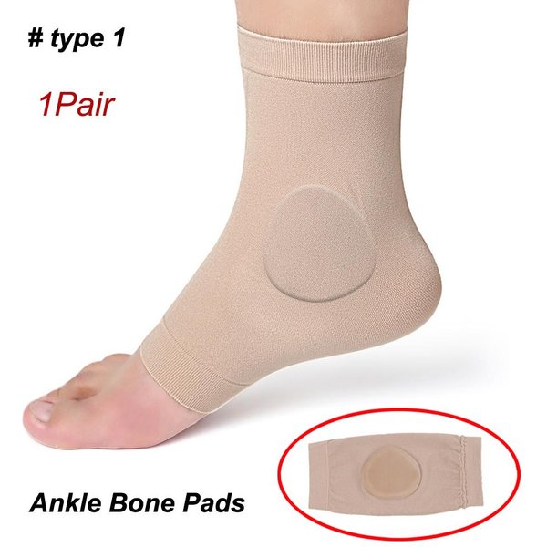 Mangas De Gel Para Tobillo Con Calcetines Acolchados Para Patinaje Hueso Almohadillas Para Patinaje ArtíStico Hockey Patines De Ruedas Esquí Senderismo ProteccióN-image