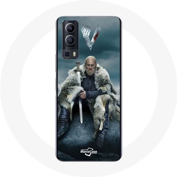 Funda Para Vivo Y72 - Maniacase - Vikingos Temporada 6 - Ragnar Lothbrok - Gris - RíGida Gris-image