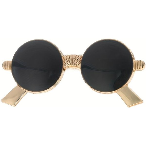 Elegancka Broszka W KształCie OkularóW BiżUteria Dla Kobiet Styl Vintage Ozdoba OdzieżY Black-image