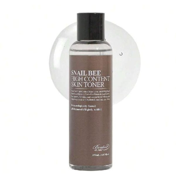TóNico Facial Benton Snail Bee High Content (Virador) 150Ml, TóNico De Mucina De Caracol, TóNico Esencia De Mucina De Caracol, TóNico Coreano De Veneno De Abeja, TóNico Coreano Para El Cuidado De La Piel De Caracol White-image