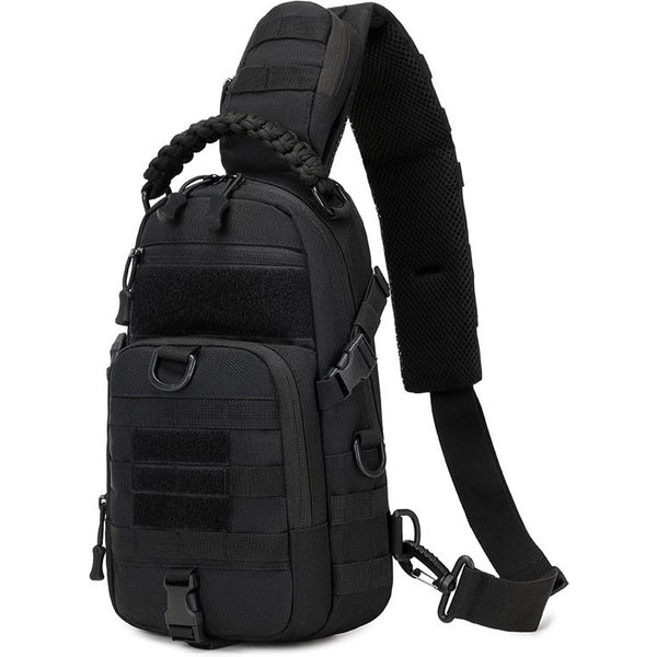 MęSka Torba Na Klatkę Piersiową Kempingowa Taktyczna Sportowa Na Ramię Outdoorowa Saszetka Biodrowa WęDróWki Wspinaczka Jazda Na Rowerze WęDkarstwo System Molle Torby Sling-image