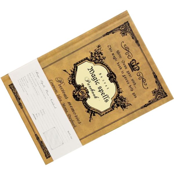 Cuaderno Rayado A5 Exquisito DiseñO Vintage Tapa Dura Diario Cuaderno Para Hogar Escuela Oficina Gris-image
