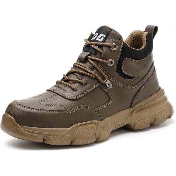 Zapatos De Seguridad Para Trabajar Para Hombres Antiaplastastamiento Antipinchazos Puntera De Acero Zapatillas De Trabajo Indestructibles Botas De Seguridad Protectoras 39 MarróN-image