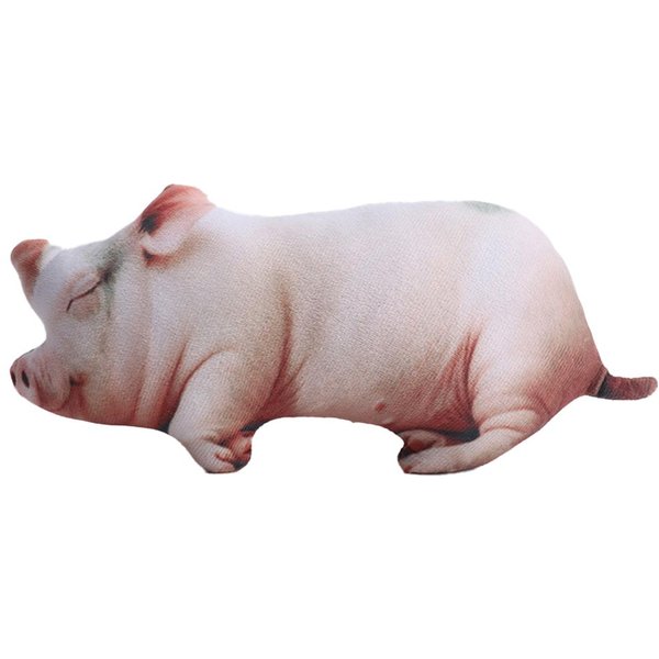 Nowe Urocze Symulowane Pluszowe Zabawki ŚWinia Kawaii Szczeniak Lalka ŚWinia MięKka Symulacja Pluszowa Poduszka WystróJ Pokoju Ukojenie Towarzysz Prezent Urodzinowy White-image