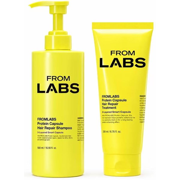 Fromlabs CáPsula De ProteíNa Tratamiento RáPido Para El Cabello 200Ml, Mascarilla Capilar De Queratina Y Acondicionador Profundo De 3 Minutos Hair Conditioner+Shampoo-image