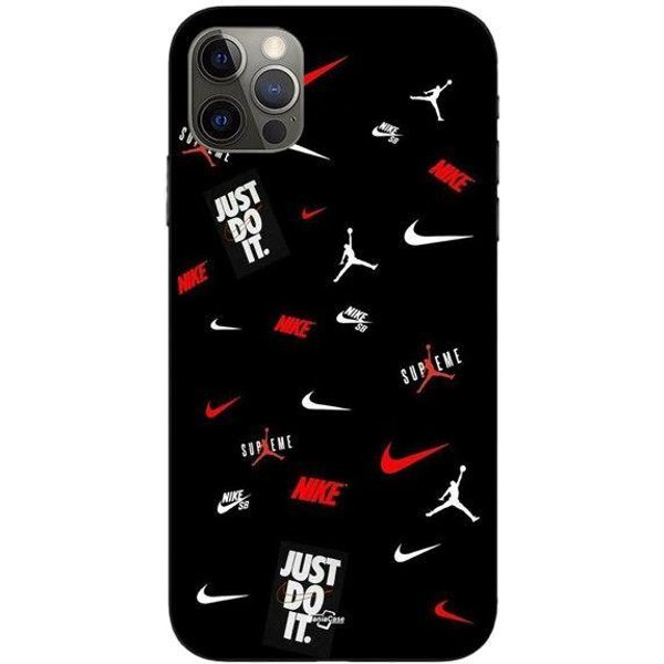 Etui Maniacase Do Iphone 13 Pro Nike Jordan BiałO-Czerwone Czarne TłO Czarny-image