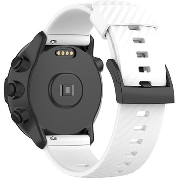 24Mm MięKki Silikonowy Pasek Do Zegarka Dla Suunto 9/7/D5/Spartan Sport/Wrist HR Sport OddychająCy Pasek Bransoleta Pasek Do Zegarka Dla Suunto Baro For Suunto7 9 Gray-image
