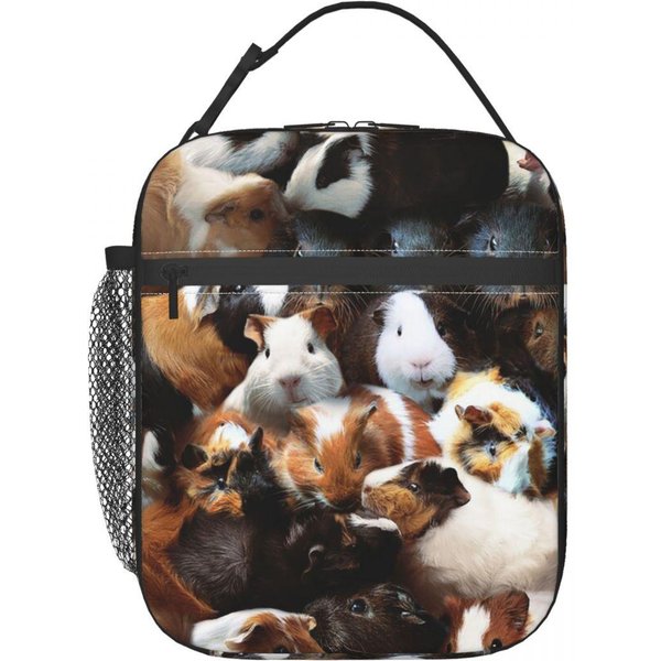 ŚWinki Morskie Izolowana Torba Na Lunch Dla Kobiet Biurowy Cooler Termiczne PudełKo Na Jedzenie Tote PrzenośNe Pojemniki Na Lunch One Size-image