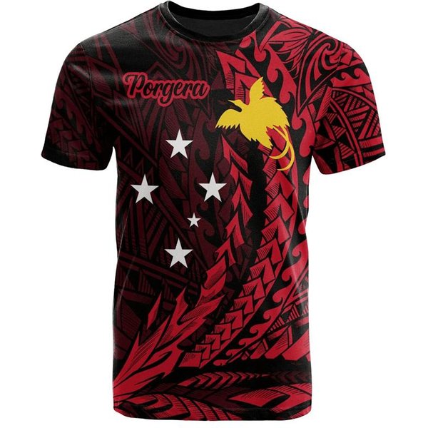 Camiseta PapúA Nueva Guinea Para Hombre Verano Casual Estampado 3D Polinesia Camisetas Cuello Redondo Manga Corta Tops Calle Sueltos Camisetas 6XL Black-image