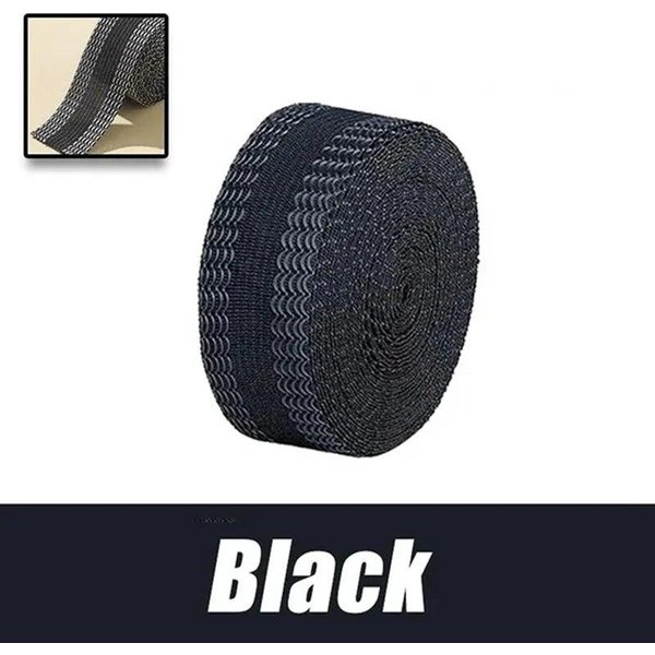 Cinta Adhesiva Para Acortar El Borde De Los Pantalones Piernas De Pantalones Cinta Para Acortar El Borde Pegar Dobladillo Planchar Pantalones Jeans Ropa Ajuste De Longitud 5M Negro-image