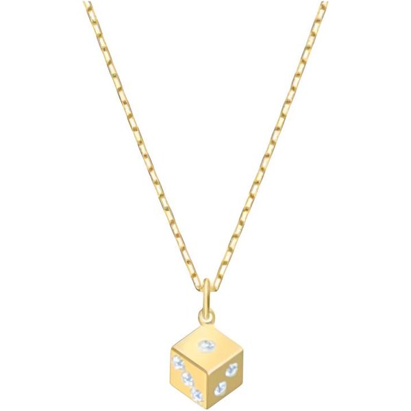 Collar De AleacióN Con Dados MáGicos De Tarot Swarovski Para Mujer 5523560 Box (Random Color) Beige-image