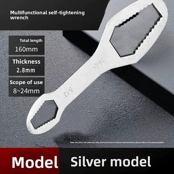 Llave Torx Universal 8-24Mm Autoajustable Llave Ajustable Tablero De Gafas Llave Torx De Doble Cabeza Herramientas Manuales De FáBrica Blanco-image