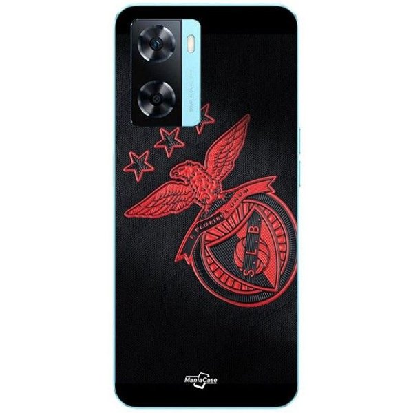 Coque Pour Oppo A57S 4G SLB Benfica Fond Noir Maniacase Negro-image