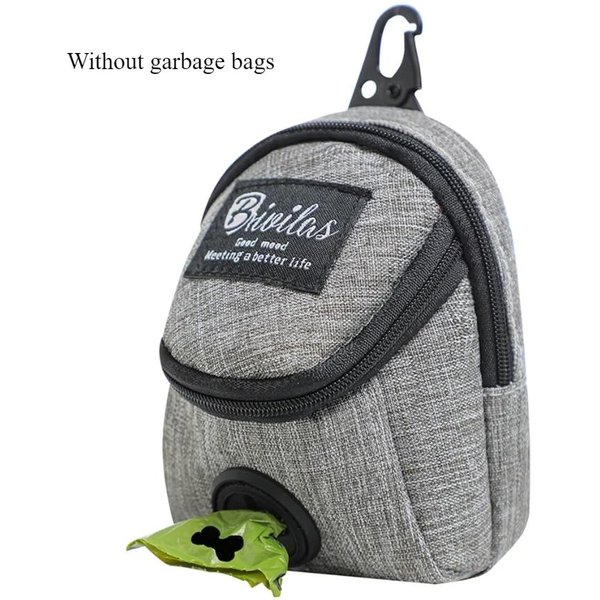 Bolsa PortáTil Para Premios De Entrenamiento De Perros, Bolsa Para Premios Al Aire Libre Para Perros, Bolsa De Cintura Para Premios De Cachorros, Dispensador De Bolsas Para Excrementos De Perro, Accesorios Para Mascotas Gris-image