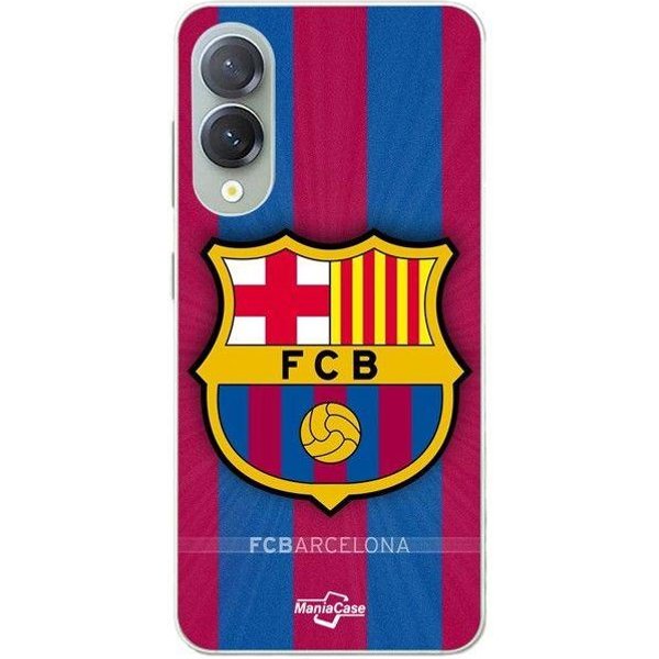 Etui Na Telefon - Maniacase - Samsung Galaxy S25 Edge - Silikonowe - Czarne - Logo FC Barcelona Czarny-image
