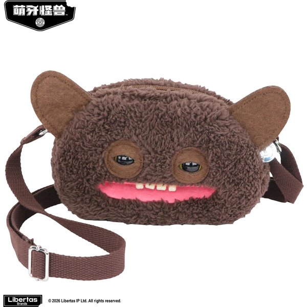 Fuggler ZęBaty PotwóR Pluszowe Zabawki Torba Na Ramię Fugglers Zabawne Brzydkie Potwory Torby Crossbody Pluszaki Lalki Brown-image