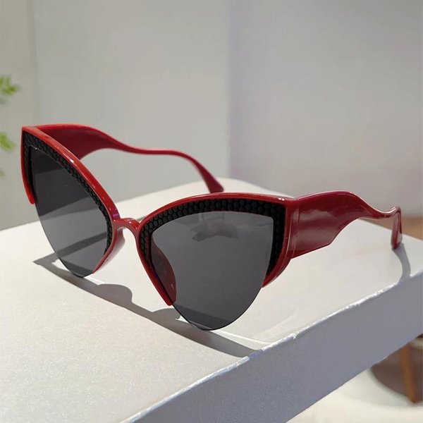 Stylowe Damskie Okulary PrzeciwsłOneczne Kammpt O KształCie Kocich Oczu, Gradientowe, Modne, Luksusowy Design, Oversize As Picture Shows-image