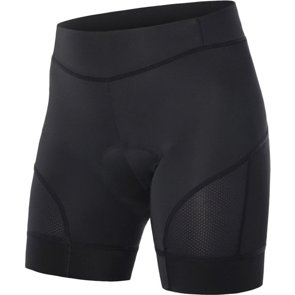 Pantalones Cortos De Ciclismo Para Mujer, Pantalones Cortos Acolchados De Cintura Alta Para Ciclismo, Pantalones Cortos Deportivos Transpirables, Medias L Negro-image