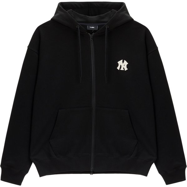 MLB New York Yankees FW23 Bluza Z Kapturem Na Zamek BłYskawiczny Z Nadrukiem Liter DłUgi RęKaw Kurtka Bluza Unisex Czarny 3ATRB0134-50BKS M Black-image
