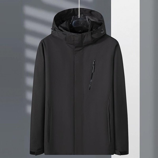 Chaqueta De OtoñO E Invierno Para Hombre Cortavientos E Impermeable Transpirable Ropa Deportiva Para Exterior Para Mujer MontañIsmo Viajes Chaqueta Tres En Uno 4XL Black-image