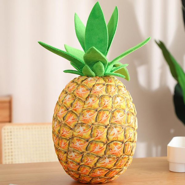Pluszowa Zabawka Ananas Owocowa Wypchana MięKka Realistyczna RośLina Poduszka Do Spania Poduszka Lalka Zabawki Dla Dzieci DziewcząT Dekoracja Domu 48Cm żółTy-image