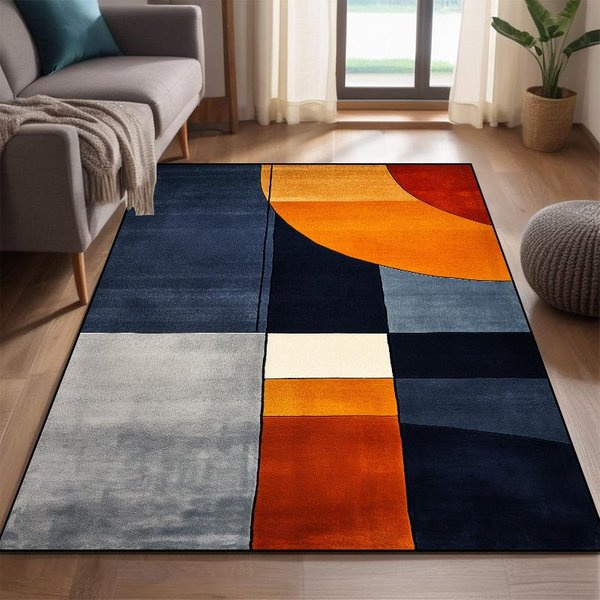 Alfombra Moderna Estilo NóRdico Para Habitaciones Lavable Grande Alfombra Para SalóN Color Mesitas De Centro Alfombra Decorativa Antideslizante Para Vestidor 80*160Cm-image