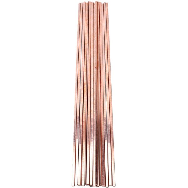 25 Piezas 5% Varillas De Soldadura Fuerte De Plata Bcup 3 AleacióN De Cobre FóSforo Plata Varillas Planas De Cobre Para Hvac-image