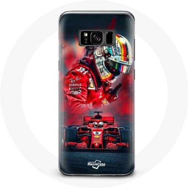 Funda Para Samsung Galaxy S8 Plus FóRmula 1 Sebastian Vettel Piloto F1 Rojo-image