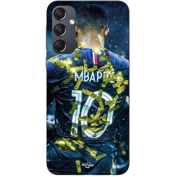 Etui Na Telefon - Maniacase - Samsung Galaxy A54 - Silikonowe - Kylian Mbappe - Czarne Czarny-image