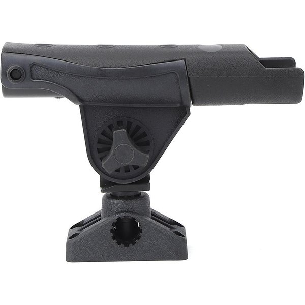 Soporte Base Universal Para CañA De Pescar Soporte Herramienta Ajustable 360 Grados Para Canoa Kayak Deriva Black-image