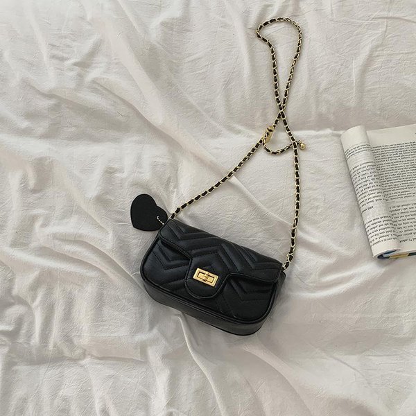 Bolso De Cadena De Diamantes Estilo Fragancia PequeñA Nuevo Bolso Cruzado Elegante Exquisito Bolso PequeñO Para Mujer Gray-image