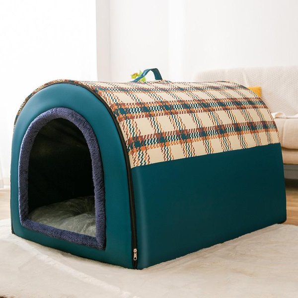 Cama Para Gatos De Invierno, Caseta Plegable Para Perros, Caseta Para Perros, Caseta Para Dormir, Nido ExtraíBle, Cueva Cerrada CáLida, Sofá Para Mascotas M-image