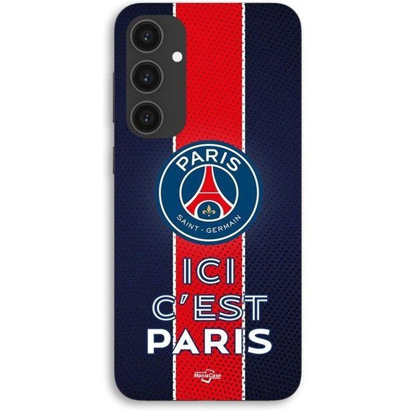 Etui Na Telefon - Maniacase - Samsung Galaxy S25 - Silikon TPU - Czarne - Logo PSG Tutaj To Paryż-image