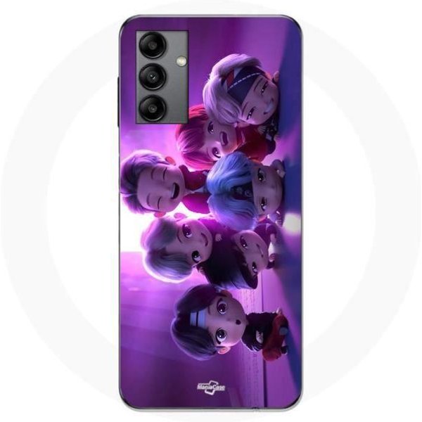 Coque Maniacase Pour Samsung Galaxy A04S Bts Groupe Animation Kpop Negro-image